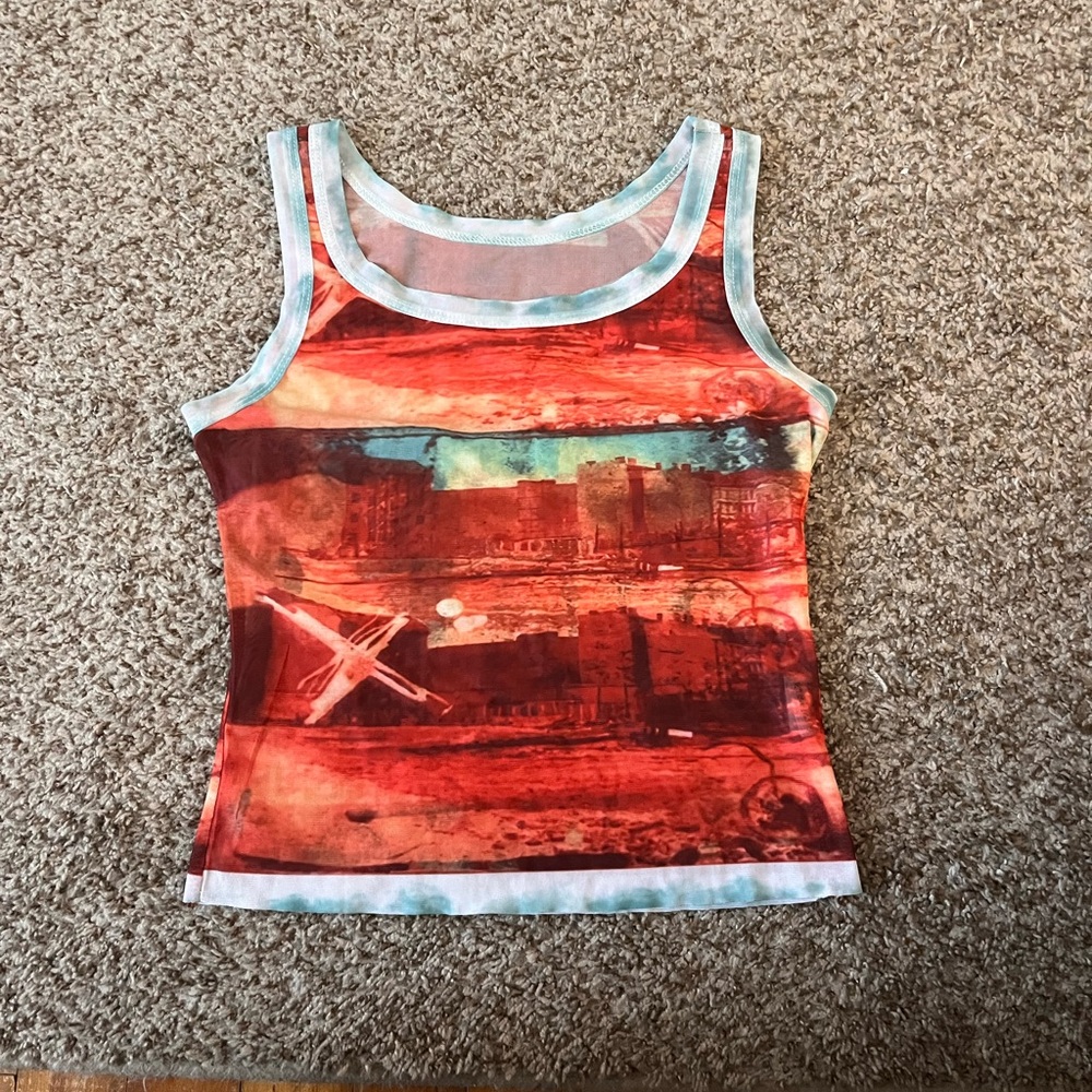 Colorful Sleeveless Tank Top